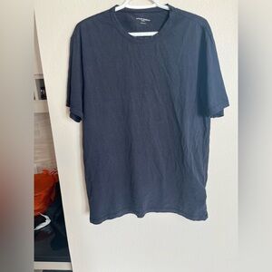 Officine Generale Men's Short Sleeve Crew Neck T Shirt Tee dark blue Cotton